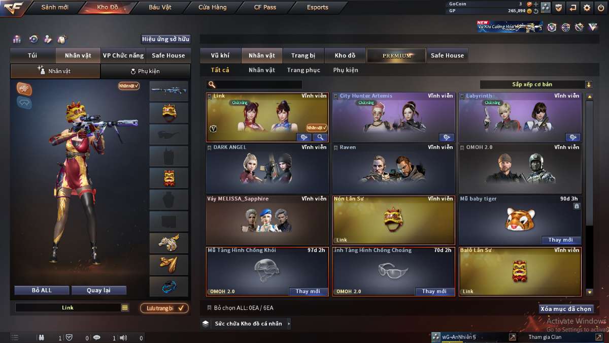 shop acc cf uy tin gia re